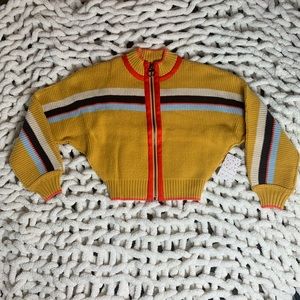 Free People Ready Set Go Zip Cardigan Sweater
